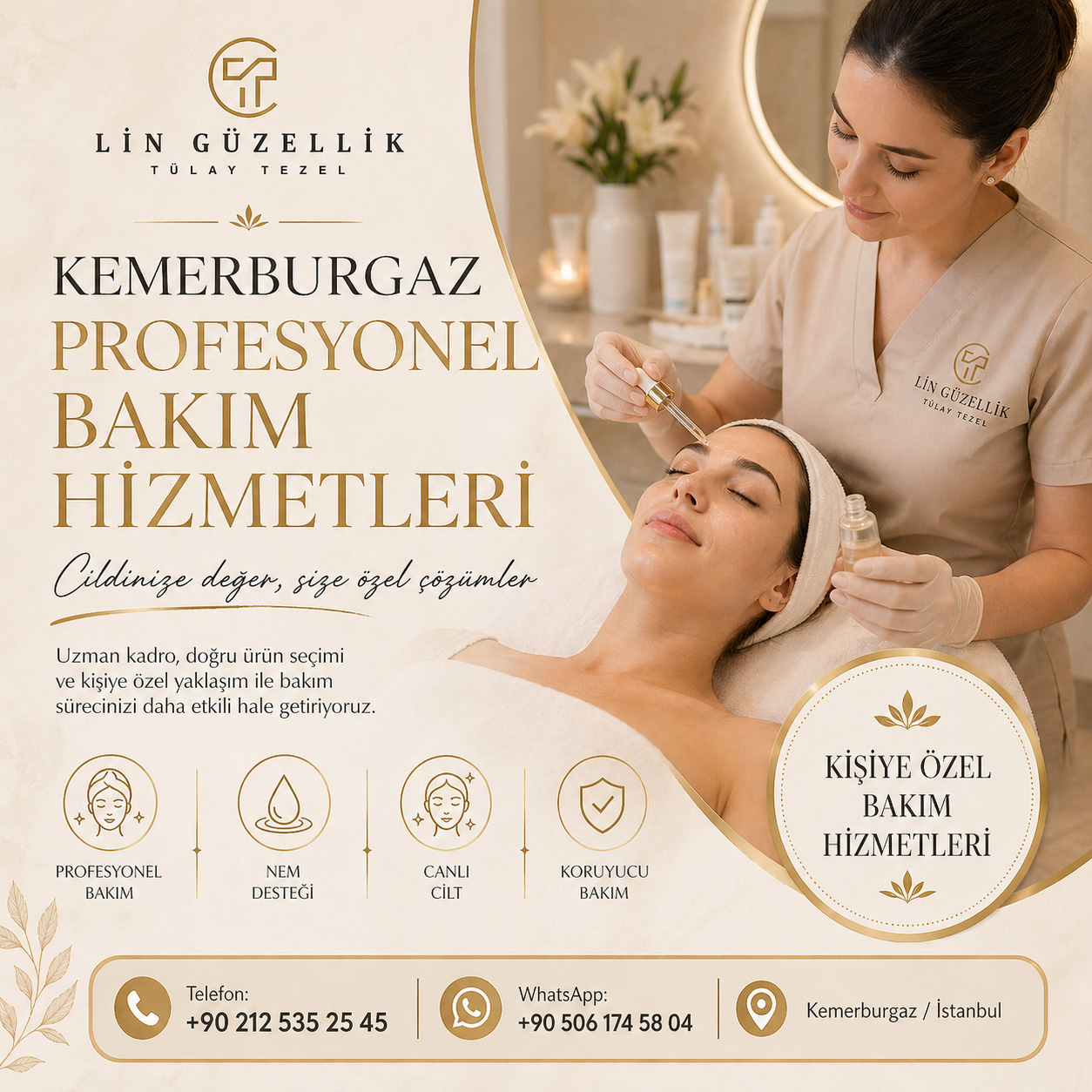Kemerburgaz güzellik merkezi profesyonel bakım hizmetleri