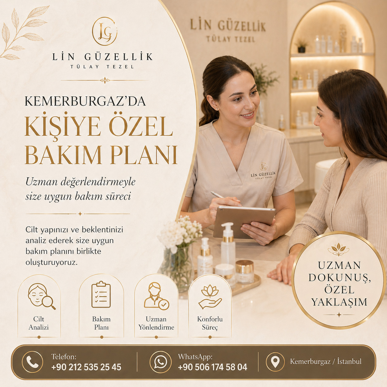 Kemerburgaz’da kişiye özel bakım planı ve uzman değerlendirmesi